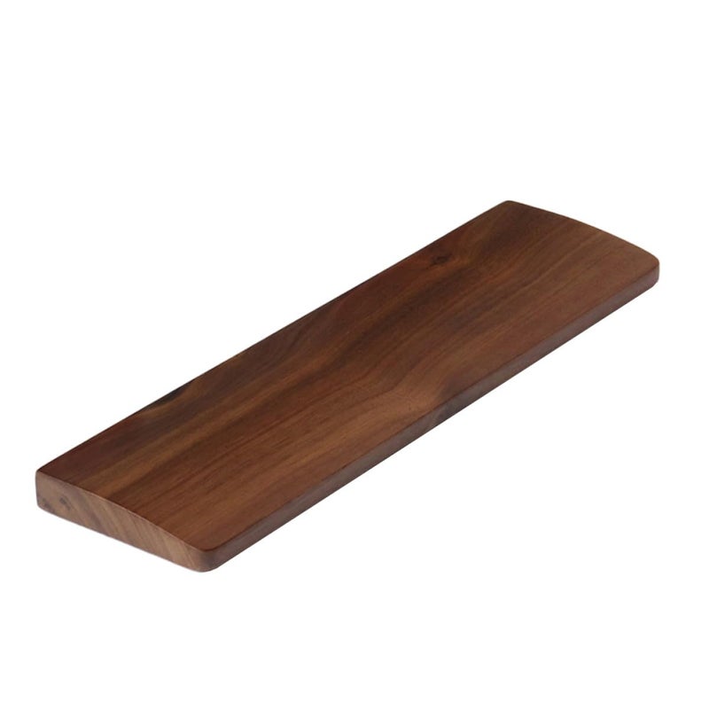 Walnut Wood Keyboard Wrist Rest Ergonomic Palm Support 440x80mm for Office Gaming - Image 2