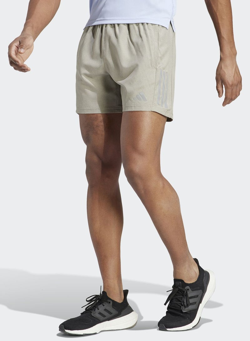 Adidas Own The Run Heather Shorts - Image 1