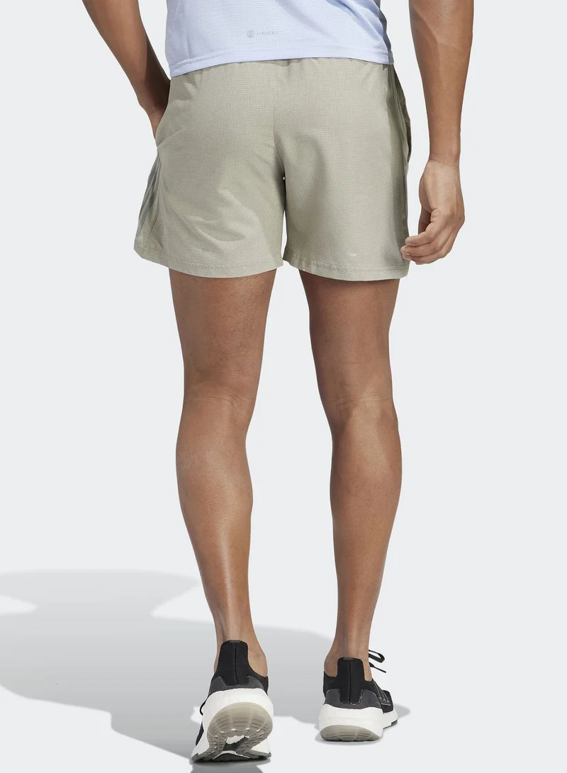 Adidas Own The Run Heather Shorts