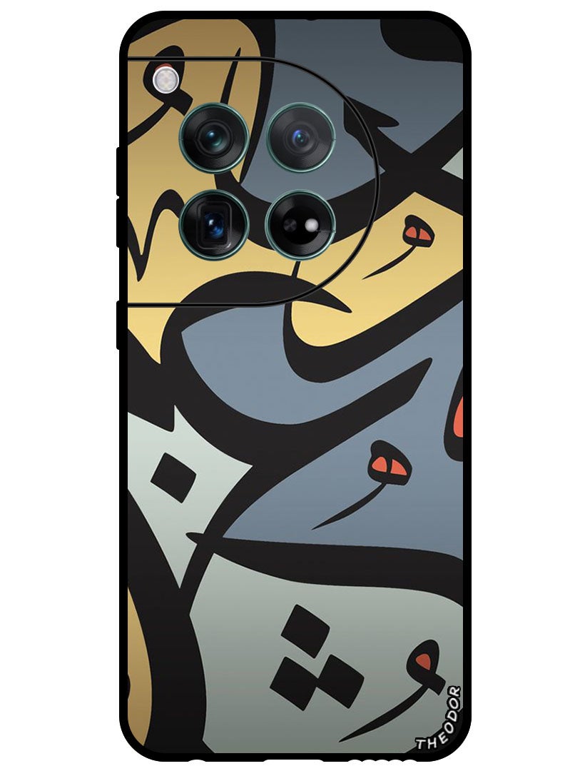Theodor جراب واقٍ مضاد للخدش والصدمات لهاتف OnePlus 12 Caligraphy 1 - Image 1