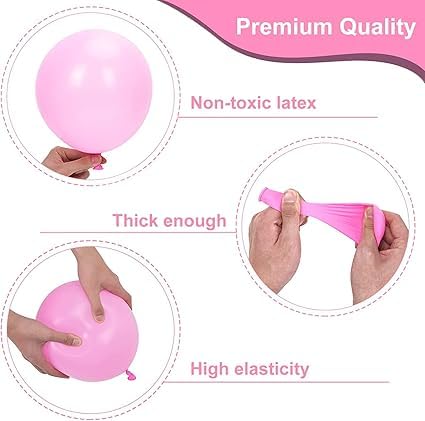 BRIJBAZAAR Rubber Mermaid Balloons For Birthday Decoration -Pack Of 56 Balloon Decoration For Birthday Decoration Items For Girl Mermaid Theme Balloon Decoration Kit, Multicolor - Image 3