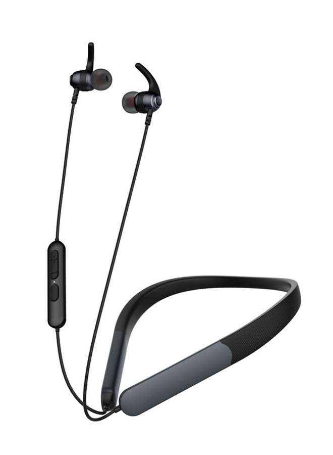 iOsuite iFree Pro 2 Neckband Bluetooth Earphones with 195H Playtime, Bluetooth 5.4, Dual 10mm Drivers, Clear Calls, IPX4 Water Resistant, Fast Charging, Lightweight Design – Black (BT055PRO) - Image 2