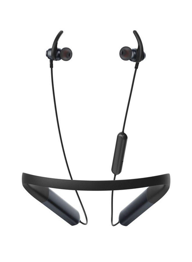iOsuite iFree Pro 2 Neckband Bluetooth Earphones with 195H Playtime, Bluetooth 5.4, Dual 10mm Drivers, Clear Calls, IPX4 Water Resistant, Fast Charging, Lightweight Design – Black (BT055PRO) - Image 1