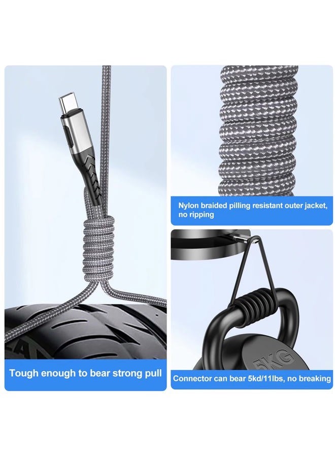 Durcord USB C to USB C Cable, 2Pack100W 3ft USB C Charger Cable Fast Charging for Android Phone Pad, Type C to Type C Charger Braided USB Cable - Image 4