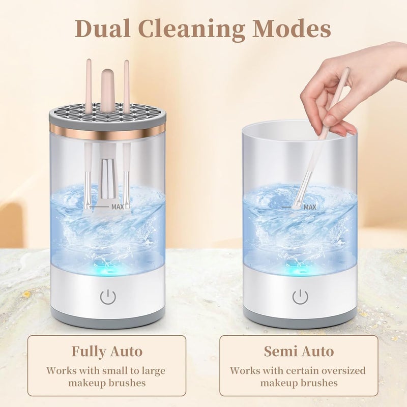 XIBO Electric Makeup Brush Cleaner Automatic Cosmetic Brush CleanerUpgraded Electric Makeup Brush Cleaner - Image 3