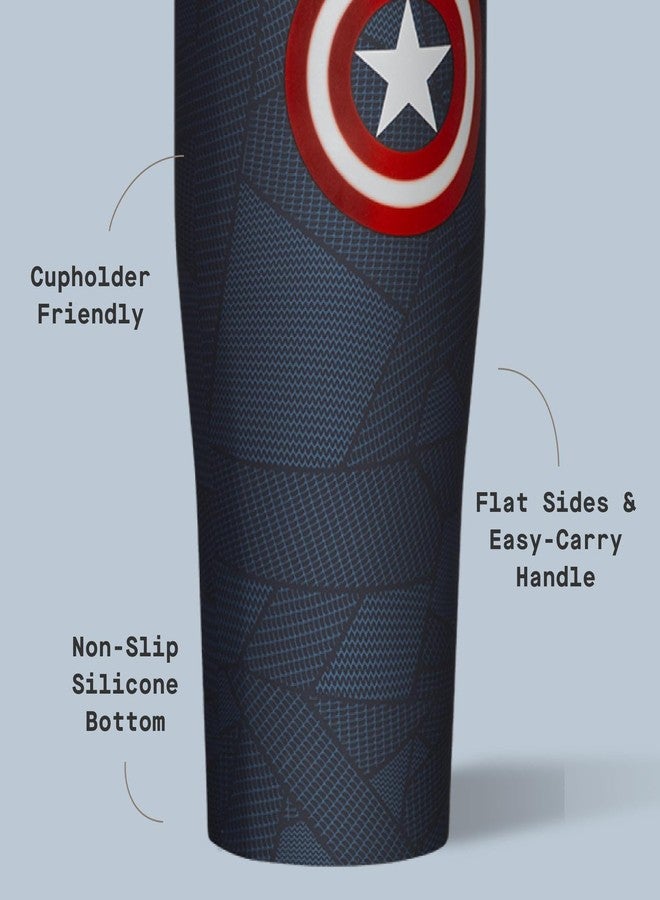 كوركسيكل كوب خلط البروتين من كوركسيكل - مزود بمحرك تقليب مدمج وغطاء لتصفية الفاكهة - 30 أونصة - كابتن أمريكا - Image 4