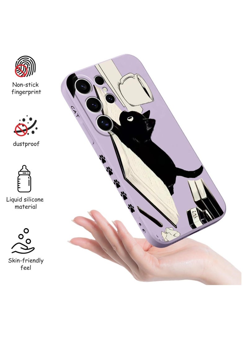 for Samsung Galaxy S25 Ultra Case, Creative Patterns Slim Non Slip Lightweight Phone Cover for Galaxy S25 Ultra 6.9 inch, Cat Purple - Image 5