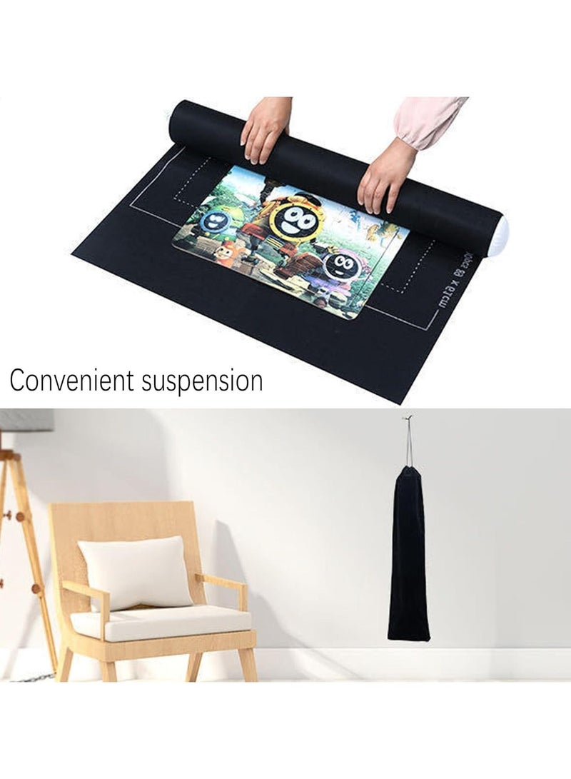 والالا سجادة ألغاز قابلة للطي تناسب 500 1000 1500 قطعة، سجادة من اللباد، حافظة ألغاز قابلة للتخزين والتنقل، منظم ألغاز - Image 3