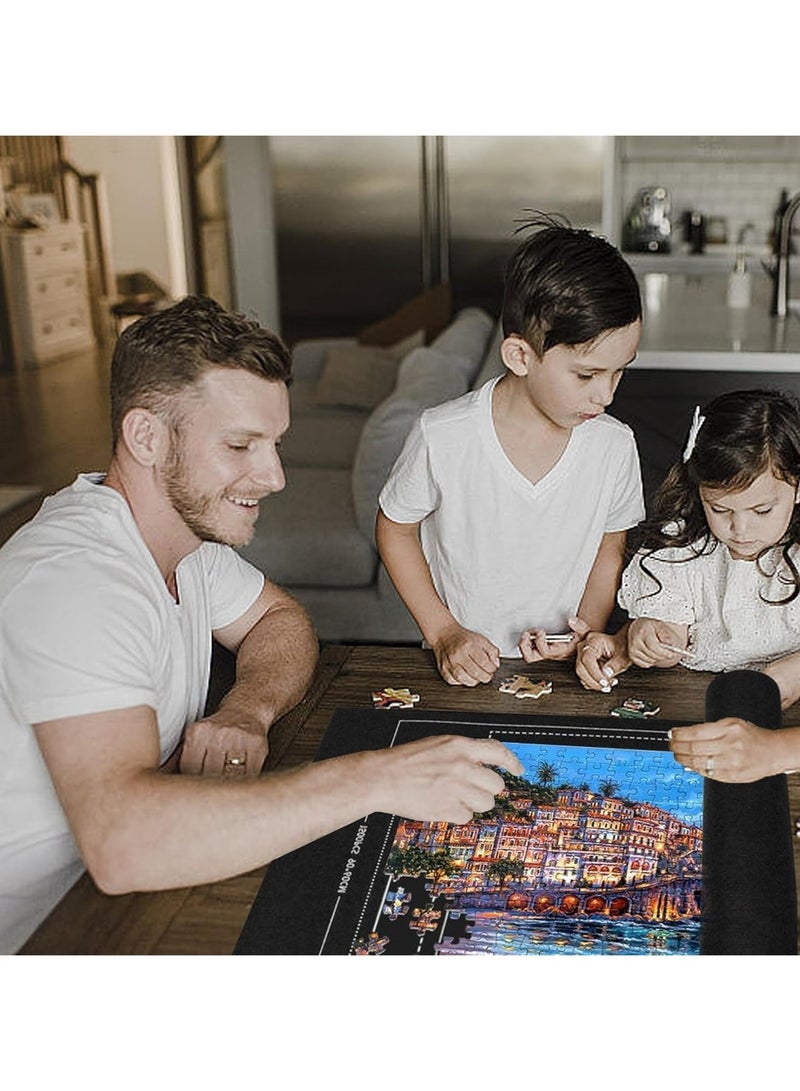 والالا سجادة ألغاز قابلة للطي تناسب 500 1000 1500 قطعة، سجادة من اللباد، حافظة ألغاز قابلة للتخزين والتنقل، منظم ألغاز - Image 5