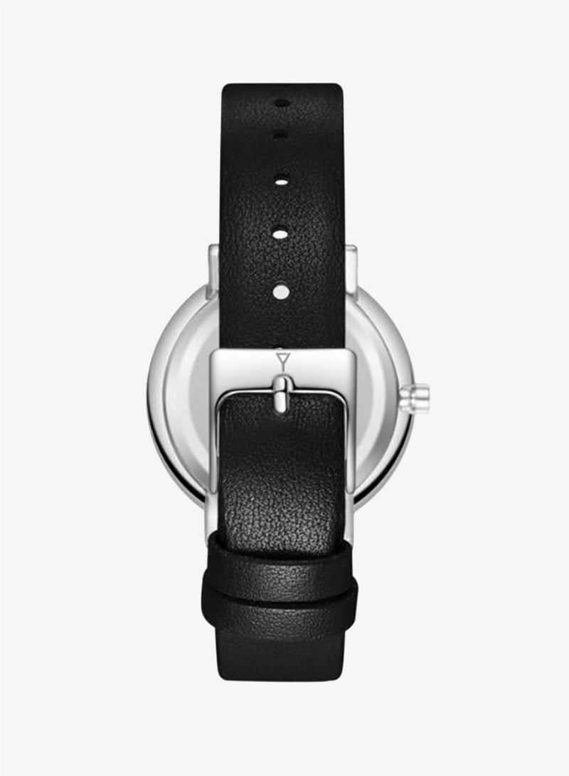 ECSTACY Women's Leather Analog Watch E25506-SLBB - 34.5mm mm - Image 3