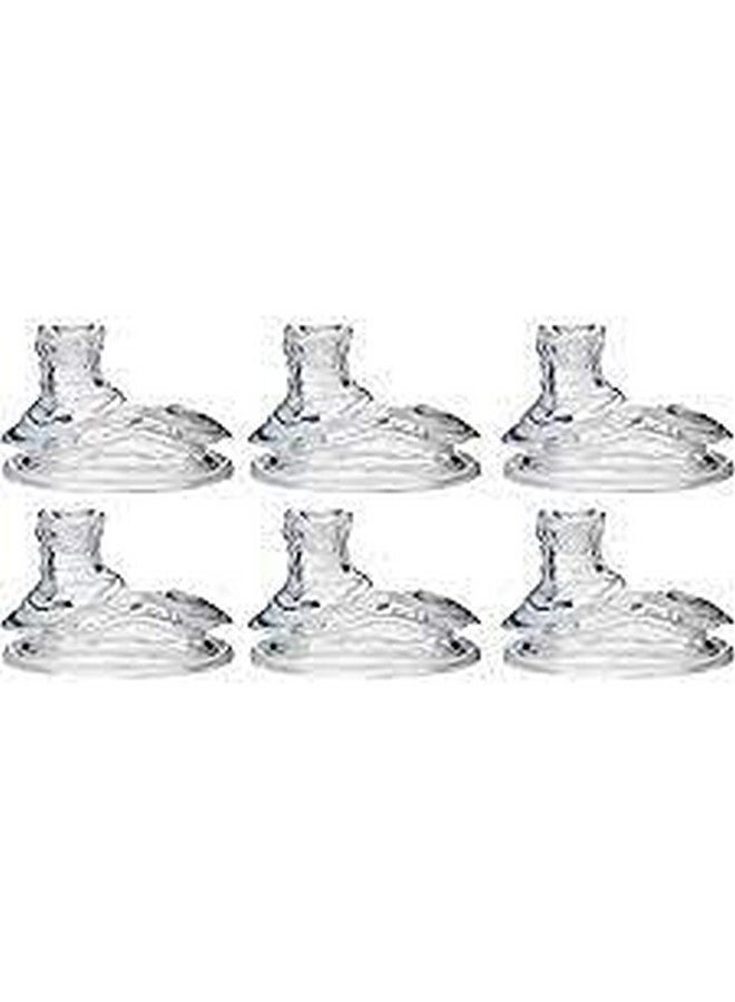 Nuby 6 Count Super Spout No Spill Replacement Spouts, Clear, Fast-flow, BPA Free - Image 2
