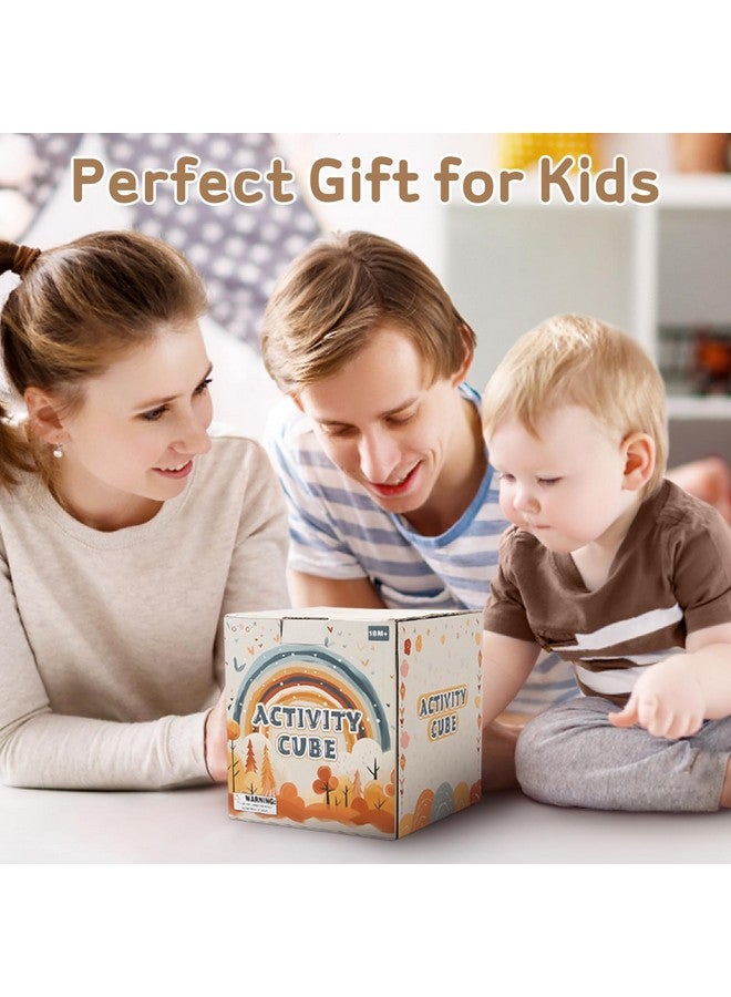 Vanplay Montessori Toys for 1+ Year Old Girls Boy Gifts, Wooden Sensory Activity Cube for Babies 12-18 Months, Learning Educational Toys 1 2 3 Year Old First Birthday Gifts for Toddler 1-3 - Image 5