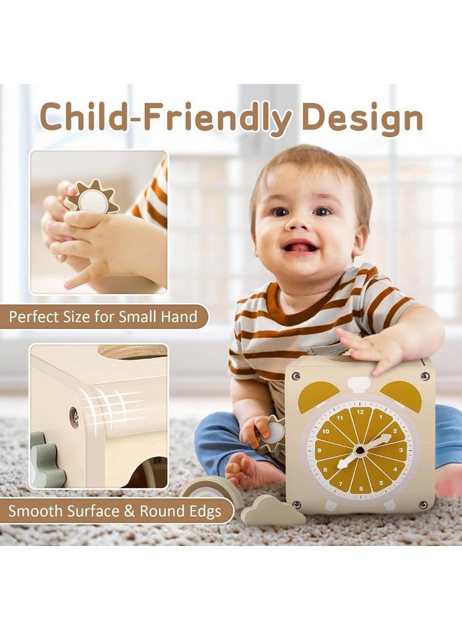 Vanplay Montessori Toys for 1+ Year Old Girls Boy Gifts, Wooden Sensory Activity Cube for Babies 12-18 Months, Learning Educational Toys 1 2 3 Year Old First Birthday Gifts for Toddler 1-3 - Image 4