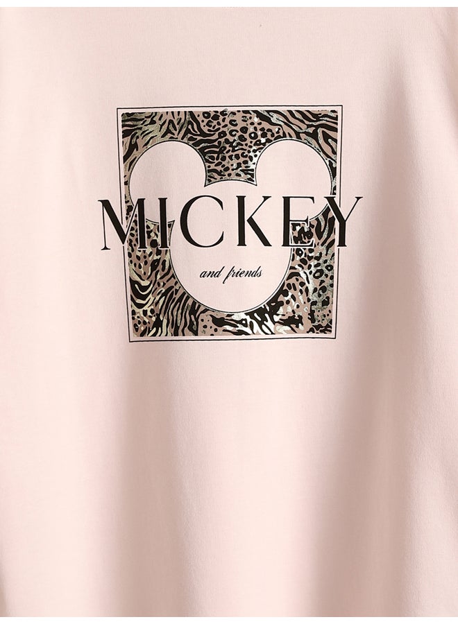 LC WAIKIKI Crew Neck Mickey Mouse Printed Women's Sweatshirt Tunic - Image 3