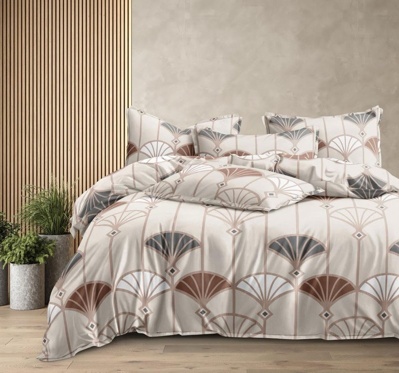Castiqa Castiqa Premium Glace Cotton King Size Quilt CoverDuvet CoverRajai CoverBlanket Cover with Zipper 90 X 100 Inches MI I 