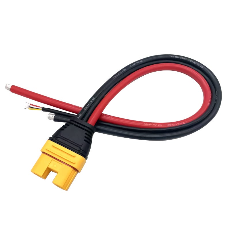 FLY RC AS150U 70A Copper Plated MaleFemale Plug Connector Resistance Adapter Cable for RC Racing Drone FPV Model Battery Cable Spare Part AS150U Female Connector - Image 3