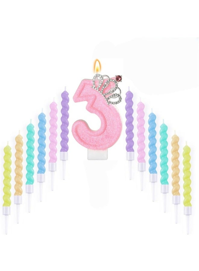 6st Birthday Candle Glitter Bee Number 1 Sequins Candles Cute Cake Topper Decorations Happy Birthday Candle for Anniversary Party Supplies