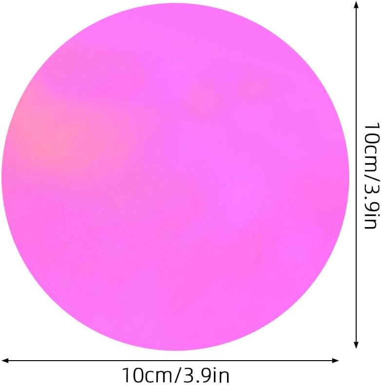Kichvoe 20pcs Color Changing Filter Sheets | Plastic Light Sheets Diffuser Film | Self-Adhesive Colored Gel Filters for Downlight Mood Lighting Light Photo Studio Violet 4" - Image 2