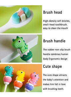 HaveDream Children's Cartoon Toothbrush And Tooth Cup Set (Green Toothbrush + Yellow Tooth Cup)  - Image 5