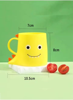 HaveDream Children's Cartoon Toothbrush And Tooth Cup Set (Green Toothbrush + Yellow Tooth Cup)  - Image 3