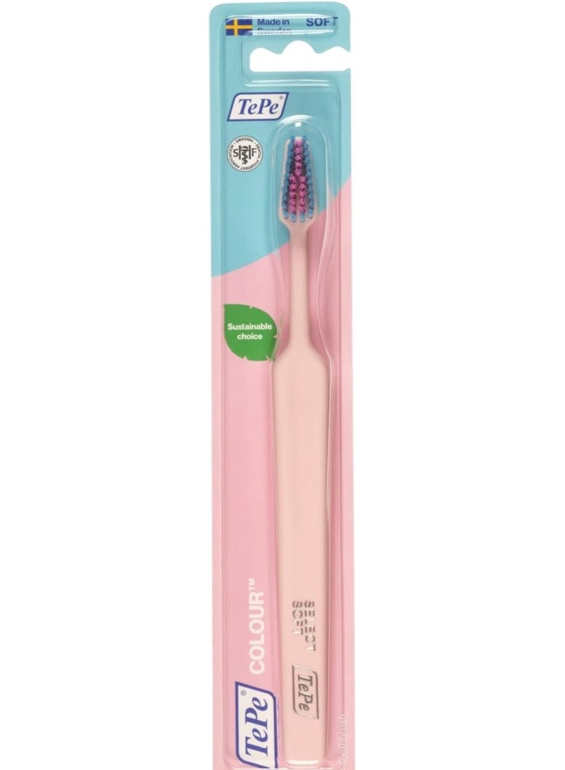 Tepe Soft Color Toothbrush  Light Pink - Image 1