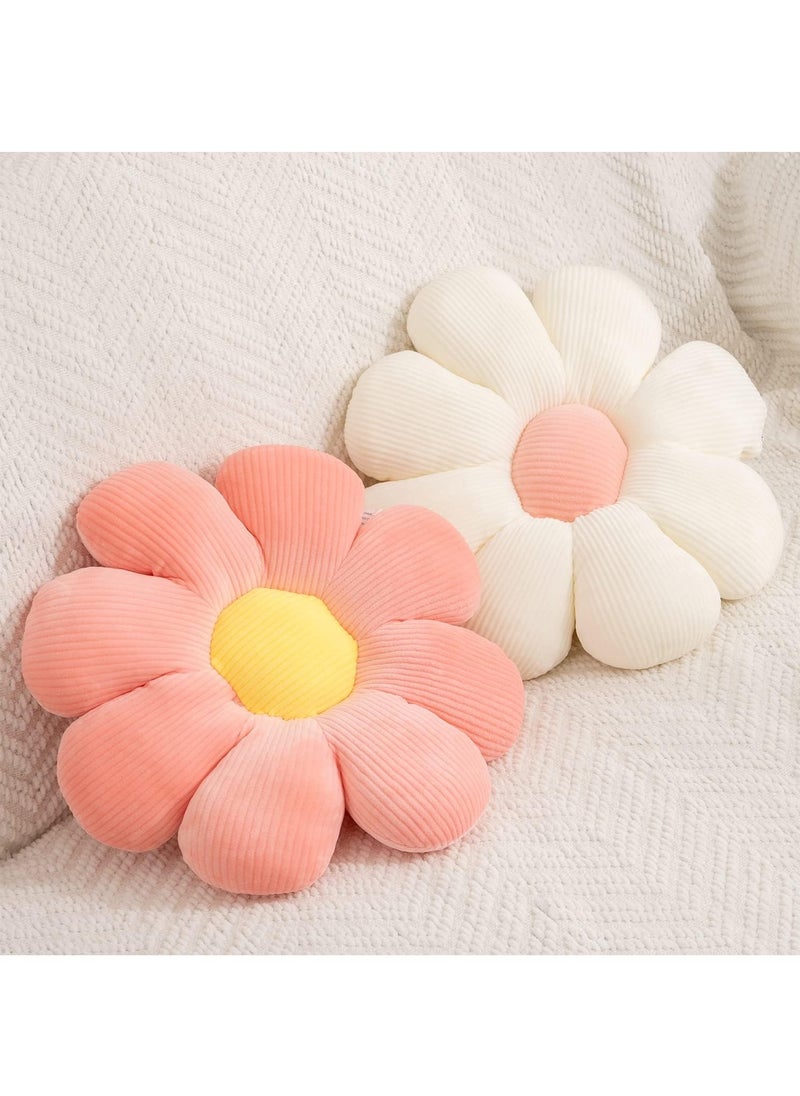 FASHION HOME Daisy Flower Shaped Throw Pillows Floor Preppy Cushion for Bedroom Sofa Chair Room Décor  - Image 4