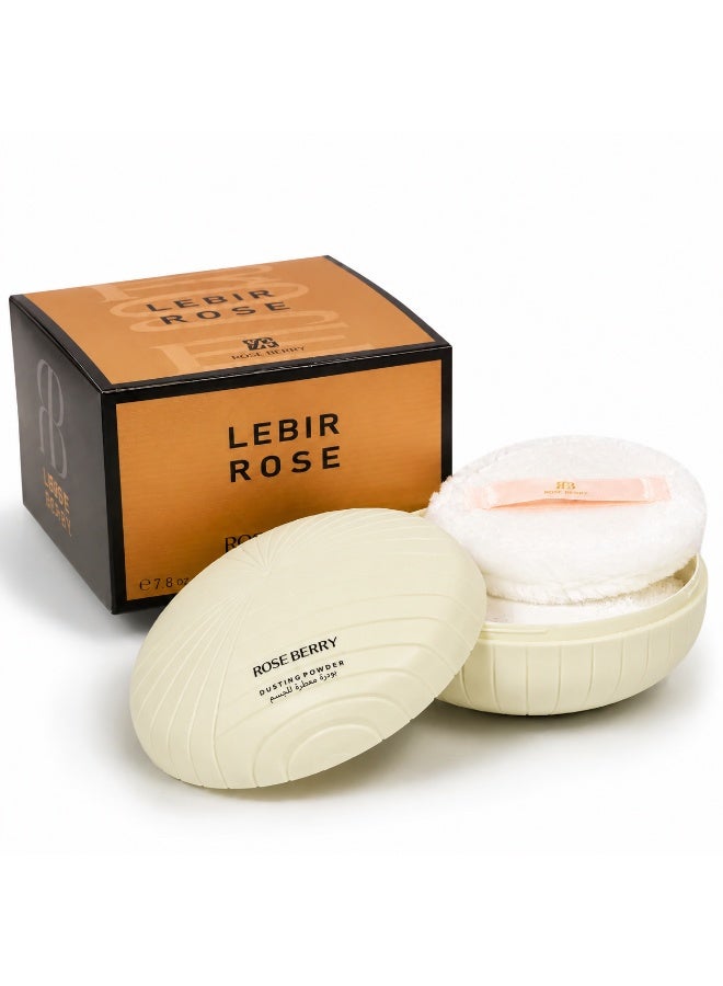 Rose Berry Lebir Rose Body Dusting Powder 200g, Long-Lasting Fragrance, Silky Smooth Texture, Perfumed Body Powder for Soft & Fresh Skin - Image 1