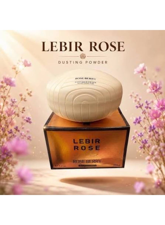 Rose Berry Lebir Rose Body Dusting Powder 200g, Long-Lasting Fragrance, Silky Smooth Texture, Perfumed Body Powder for Soft & Fresh Skin - Image 2