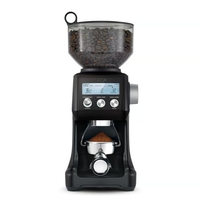 THE SMART GRINDER PRO CONICAL BURR COFFEE GRINDER PROGRAMMABLE AUTOMATIC 450G COFFEE BEAN CAPACITY 60 PRECISE GRIND SETTINGS BLACK TRUFFLE