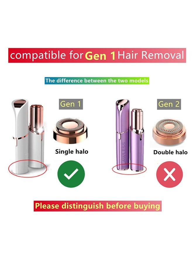 For Flawless Hair Remover 4 pcs Replacement Heads Count Replacing Blades Cleaning(4 PCS, GEN 1) - Image 2
