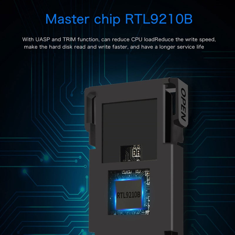 M2 SSD Case NVME Enclosure M.2 to USB Type C 3.1 SSD Adapter for Dual Protocol NVME PCIE NGFF SATA M/B Key SSD Disk Box SSD Case - Image 4