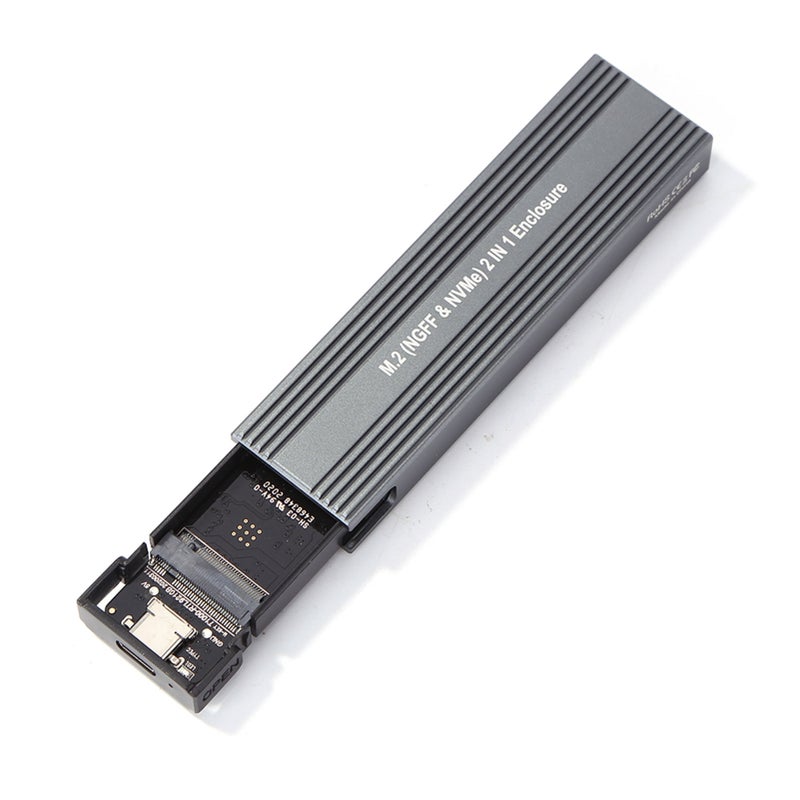 M2 SSD Case NVME Enclosure M.2 to USB Type C 3.1 SSD Adapter for Dual Protocol NVME PCIE NGFF SATA M/B Key SSD Disk Box SSD Case - Image 2