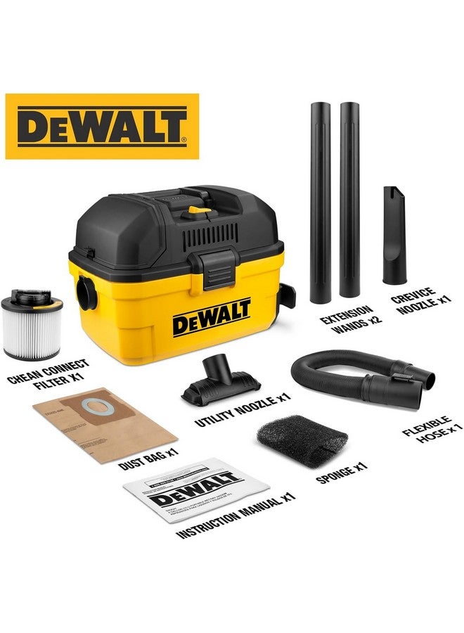 DEWALT 1100W Toolbox Design Built-in Blower Wet and Dry Vacuum Yellow and Black 15 L DXV15T - Image 3