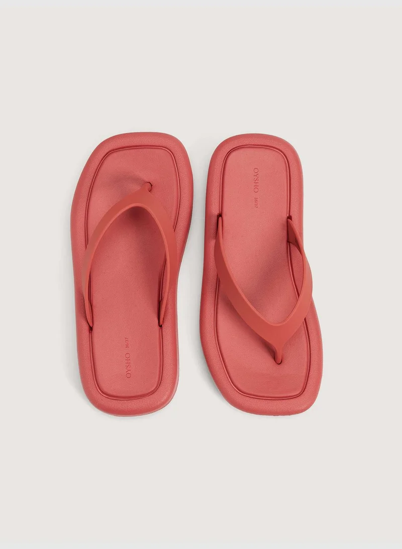 oysho Maxi-sole beach sandals