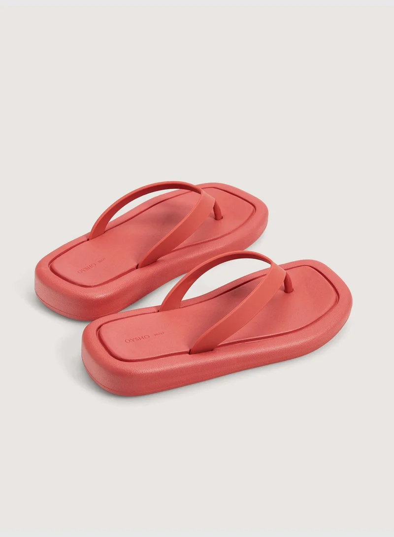 oysho Maxi-sole beach sandals