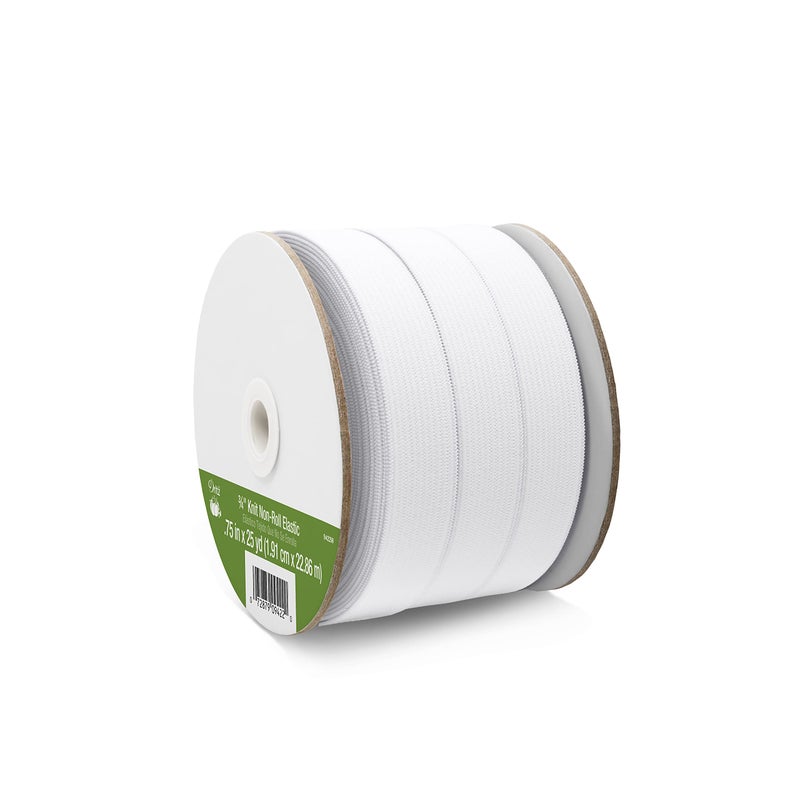Dritz Dritz 9422W Non-Roll Knit Elastic, White, 3/4-Inch by 25-Yard  - Image 2