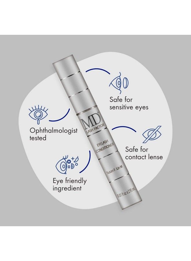 MD Lash Factor Eyelash Growth Serum; Enhances Your Natural Lashes For A Fuller Longer & Denser Look ; Eye Lash Enhancer For Women ; 01 Fl Oz 3 Month Supply - Image 4