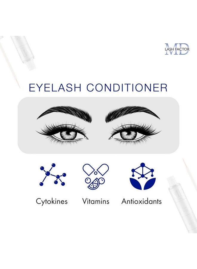 MD Lash Factor Eyelash Growth Serum; Enhances Your Natural Lashes For A Fuller Longer & Denser Look ; Eye Lash Enhancer For Women ; 01 Fl Oz 3 Month Supply - Image 5