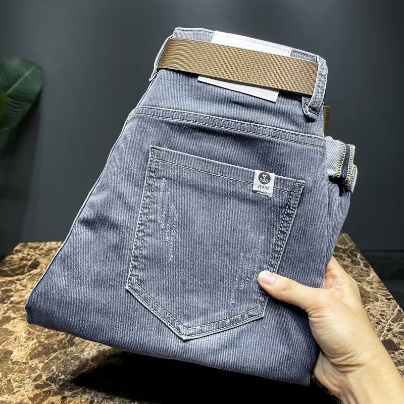 Unisex Classic Denim Jeans Loose Fit Daily Outdoor Wear - Image 3