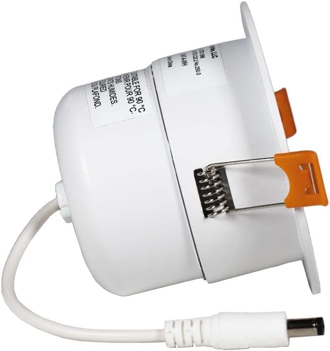 VOLT Adjustable Recessed Outdoor Soffit Light White with 7W 2700K Warm White MR16 LED Bulb  Junction Box - Image 2