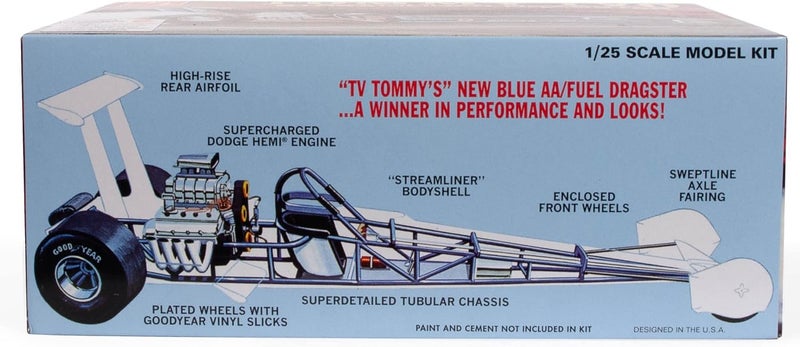 AMT Tommy Ivo Streamliner Dragster 125 Scale Model Kit - Image 3