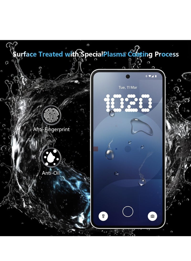 Screen Protector Compatible with Nothing Phone 3A 5G , [2+2 Pack] Tempered Glass + Camera Lens Protector,[Anti-Scratch][Bubble Free] 9H Hardness HD Clear Film for Nothing Phone (3a) 5G - Image 5