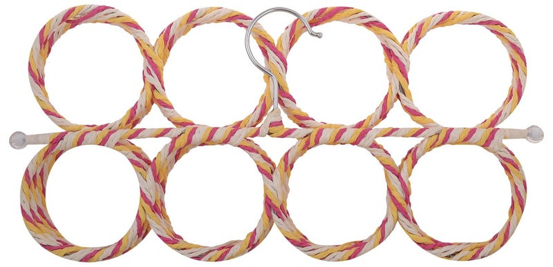 MosQuick® Multi Purpose 28 Rings Foldable Hanger for Ties, Scarfs, Belts, Bags Etc Multi-Coloured (Random Color) - Image 2