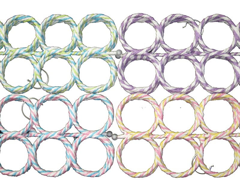 MosQuick® Multi Purpose 28 Rings Foldable Hanger for Ties, Scarfs, Belts, Bags Etc Multi-Coloured (Random Color) - Image 4