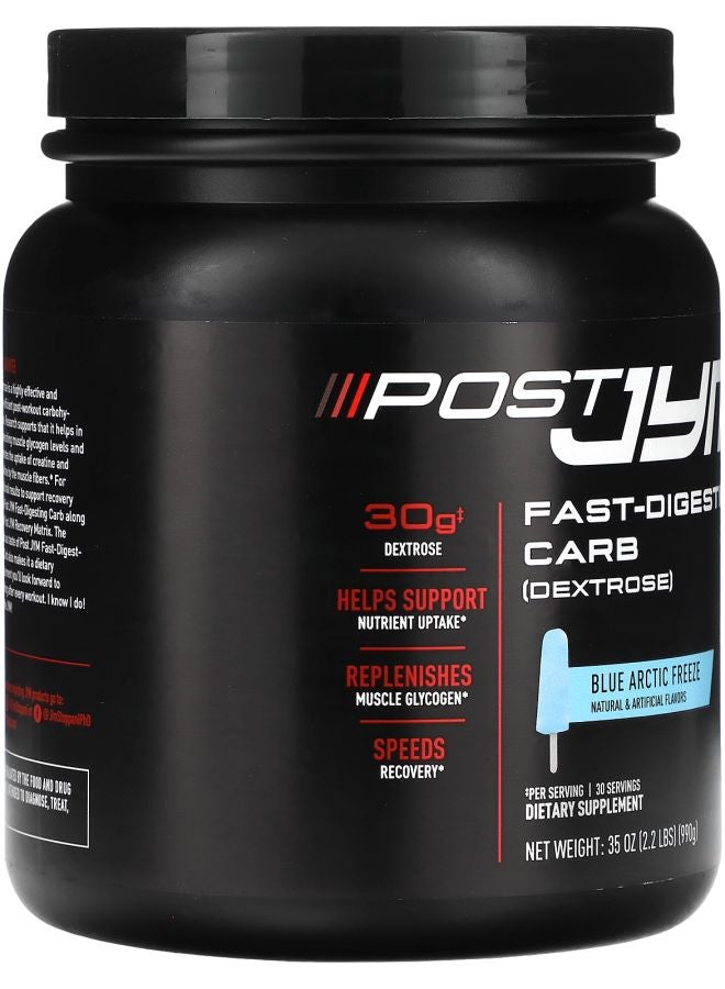 JYM Supplement Science Post JYM Fast-Digesting Carb Blue Artic Freeze 2.2 lbs (990 g) - Image 2
