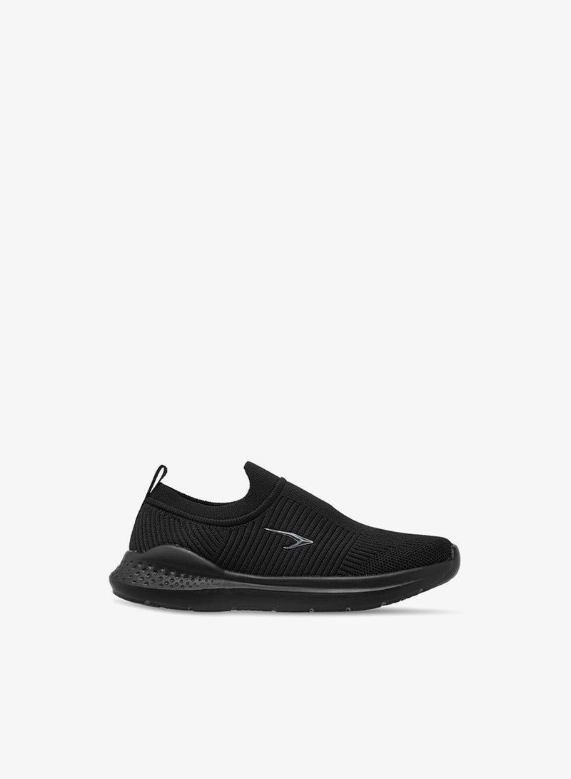 Dash Textured Slip-On Sports Shoes with Pull Tab - Image 3