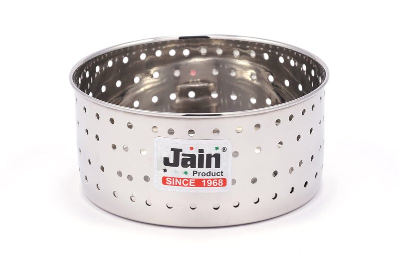 JAIN Stainless Steel Paneer and Tofu Maker Round Press Mould Strainer with Top Press Lid - 300 ML - Image 2