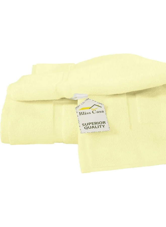 Bliss Casa Bath Mat 2-Pieces 1000 GSM Genuine Ring Spun 100% Cotton Highly Absorbent Cotton