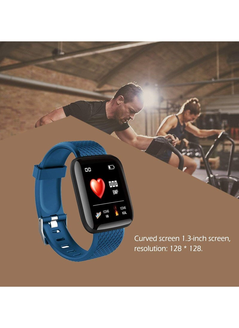 SANMUGEED 116 Plus Smart Bracelet Watch 1.3 Inch,Heart Rate Blood Pressure Monitoring Track Movement IP67 Waterproof,Color Screen Smart Bracelet USB Direct Charge for Android & iOS - pzsku/Z155B5D1CA992567C19D4Z/45/_/1735044013/b882e513-a426-4198-8fe8-29c799d29283