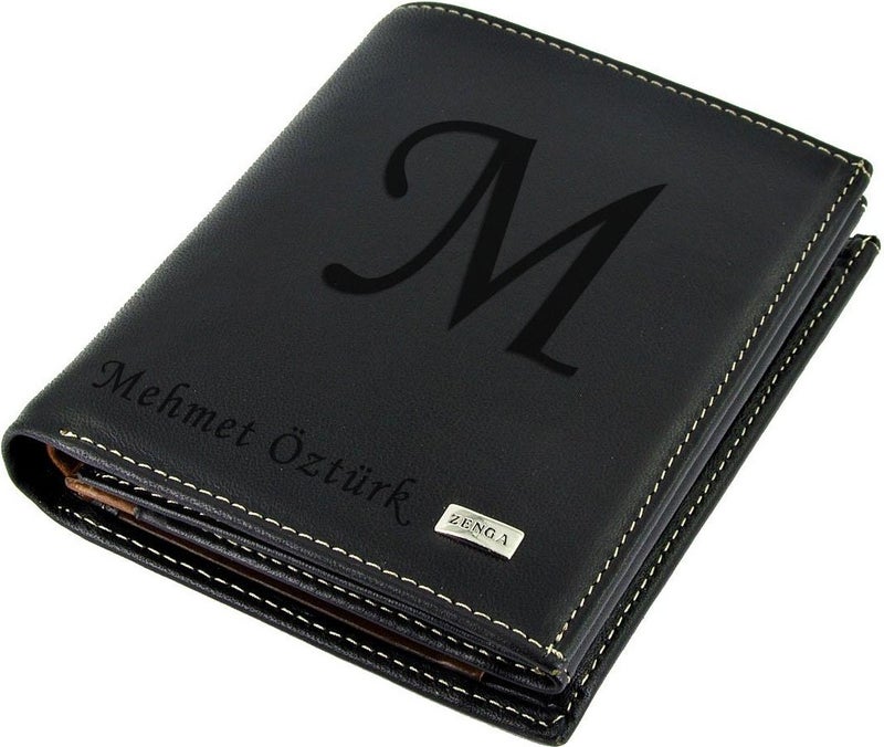 Zenga Personalized Men's Leather Wallet Named Wallet Z152  - Image 5